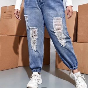 SHEIN denim stretch jeans